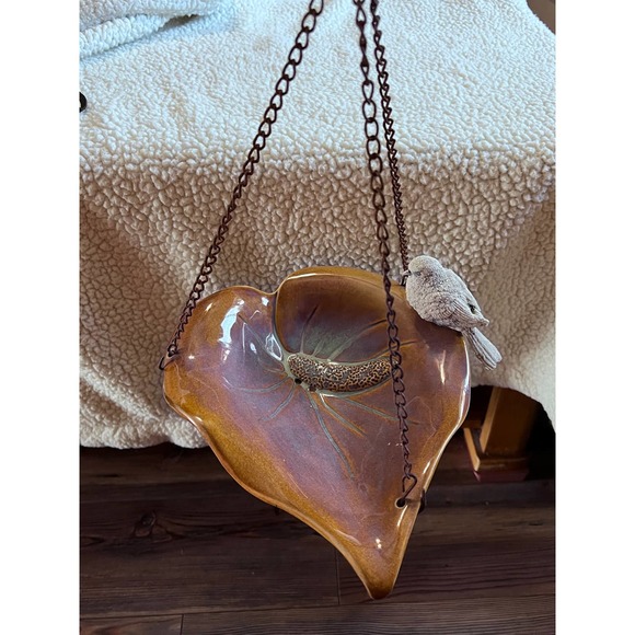 None Other - Vtg 70’s style ceramic hanging bird feeder
